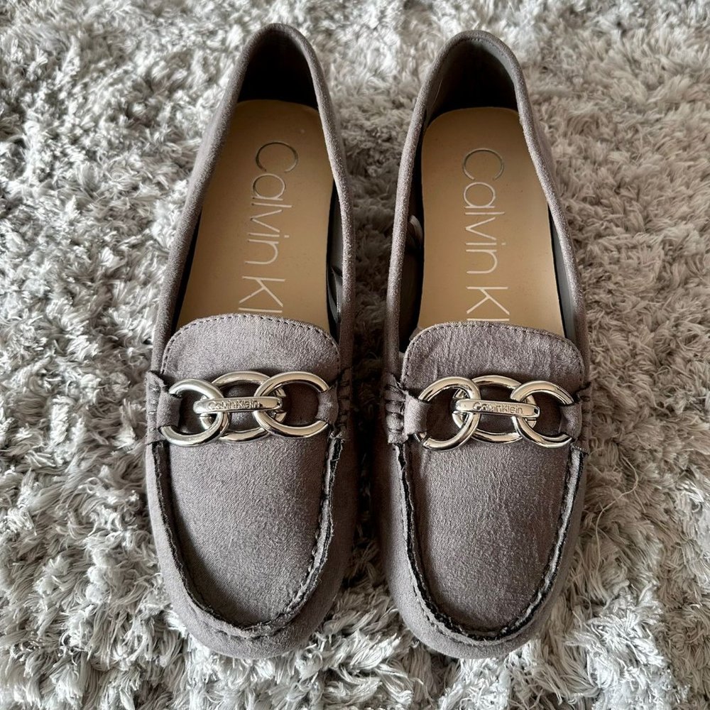 Calvin Klein Womens Luca 2 Slip On Flat